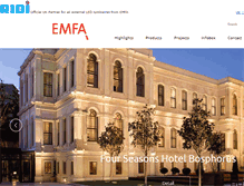 Tablet Screenshot of emfa.co.uk